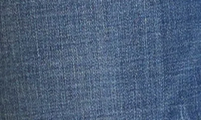 Nydj Marilyn Hollywood High Waist Frayed Hem Straight Leg Jeans In Moonlight