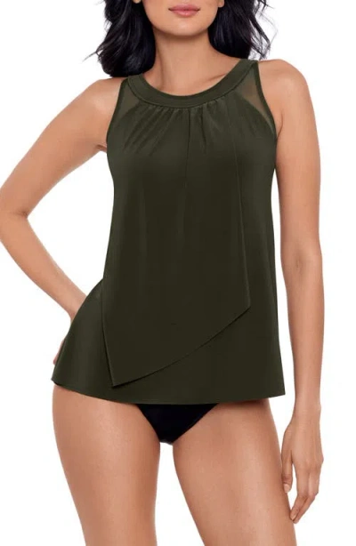 Miraclesuit Dd Cup Illusionists Ursula Underwire Tankini Top In Nori