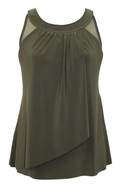 Miraclesuit Dd Cup Illusionists Ursula Underwire Tankini Top In Nori