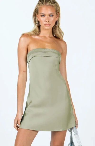 Princess Polly Phillipa Strapless Minidress In Green