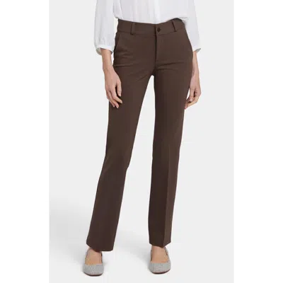 Nydj Classic Coffee Bean Trouser Jean In Coffee Bean