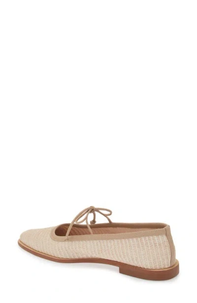 Shop Kaanas Lexie Basket Weave Ballet Flat In Almond