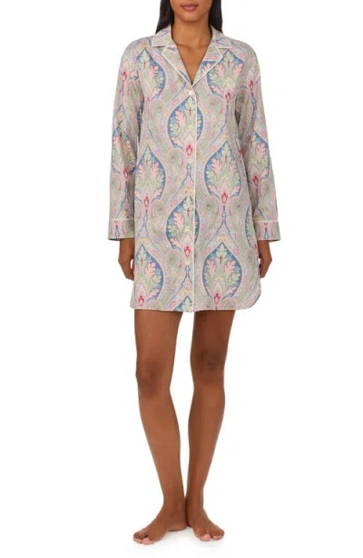Ralph Lauren Lauren  Paisley Nightshirt In Multi Paisley