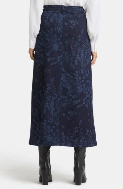 Nydj A-line Denim Maxi Skirt In Dark Indigo Salome