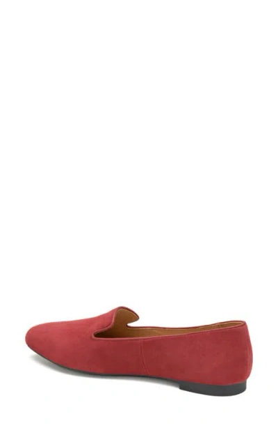 Johnston & Murphy Delanie Loafer In Dark Red Suede