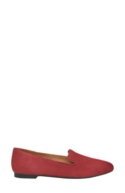 Johnston & Murphy Delanie Loafer In Dark Red Suede