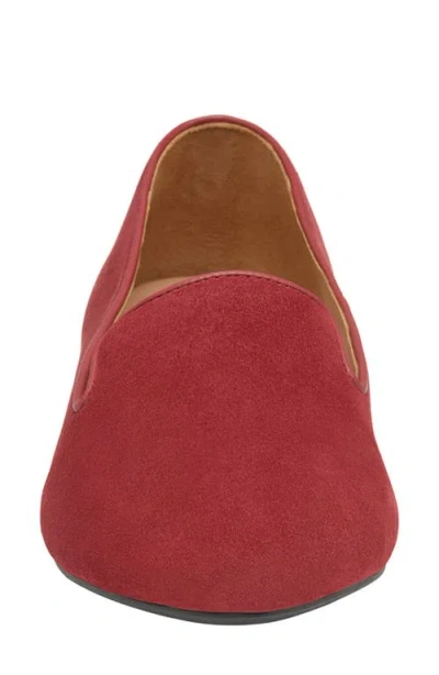 Johnston & Murphy Delanie Loafer In Dark Red Suede