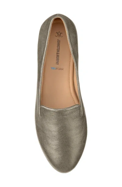 Johnston & Murphy Delanie Loafer In Bronze Metallic Sheepskin