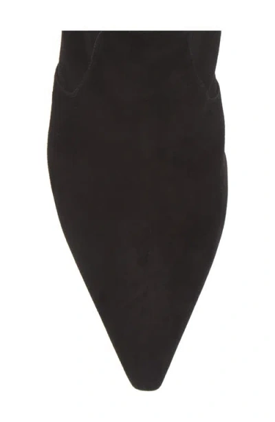 Stuart Weitzman Naomi 50 High Heels Ankle Boots In Black Suede