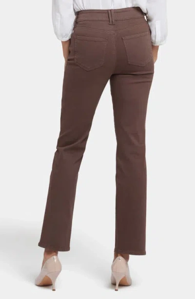 Nydj Marilyn Coffee Bean Straight Leg Jean In Coffee Bean