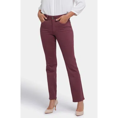 Nydj Sheri Ankle Slim Jeans In Dark Cherry