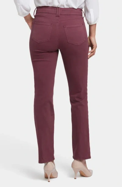 Nydj Sheri Ankle Slim Jeans In Dark Cherry