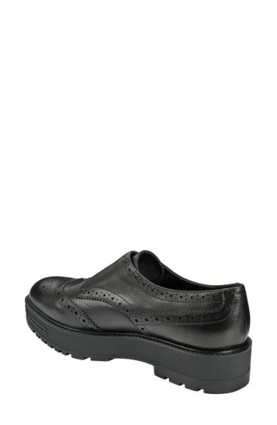 Shop Marc Fisher Ltd Remona Wingtip Monk Strap Platform Loafer In Black