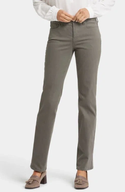 Nydj Marilyn Waist Match Straight Leg Jeans In Vine Leaf