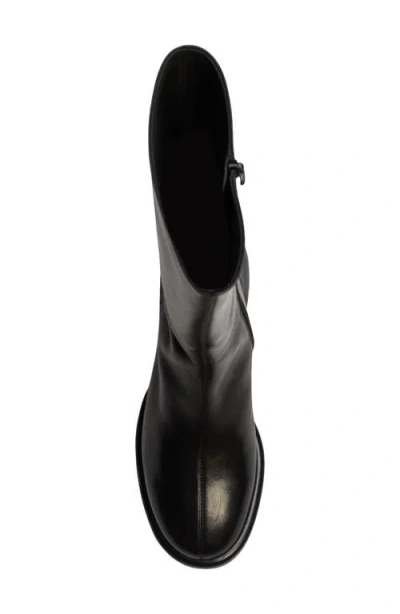 Black Suede Studio Sita Block Heel Boot In Black