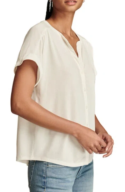Lucky Brand Sandwash Button-up Shirt In Whisper White