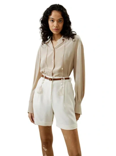 Lilysilk Women Sos Shirt In Ivory Cream