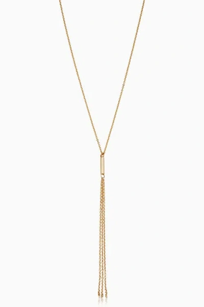 Oradina Women's 14k Yellow Solid Gold Vicenza Drop Necklace In Yellow Gold