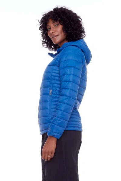Alpine North Yoho Ladies' Women's Vegan Down (recycled) Lightweight Packable Puffer In Cobalt