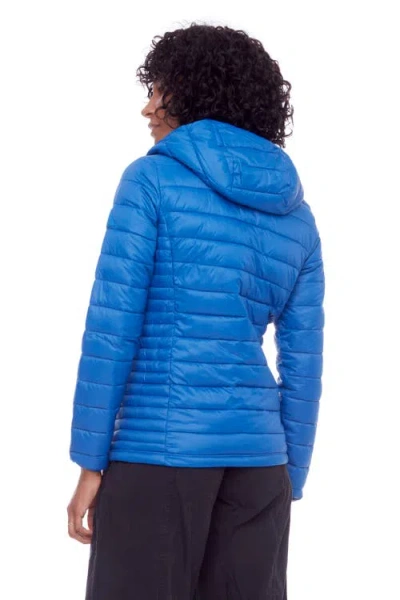 Alpine North Yoho Ladies' Women's Vegan Down (recycled) Lightweight Packable Puffer In Cobalt
