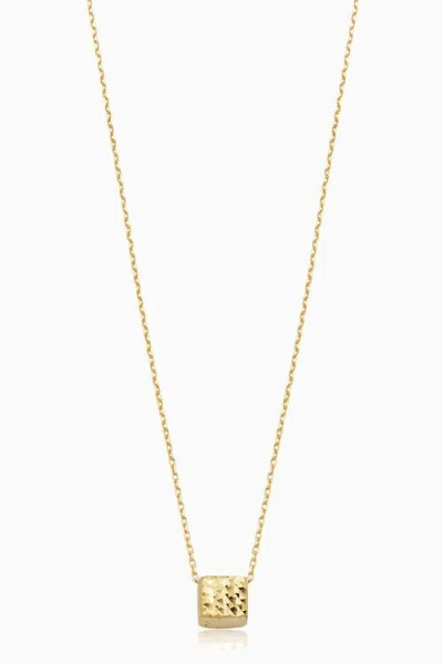 Oradina 14k Yellow Gold Cubism Pendant Necklace In Yellow Gold