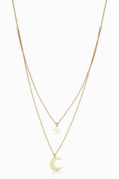 Oradina Women's 14k Yellow Solid Gold Jana Layered Necklace In Yellow Gold
