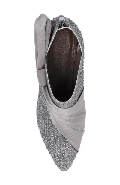J. Reneé Elettra Pointed Toe Bootie In Pewter
