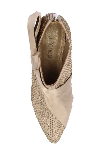 J. Reneé Elettra Pointed Toe Bootie In Beige
