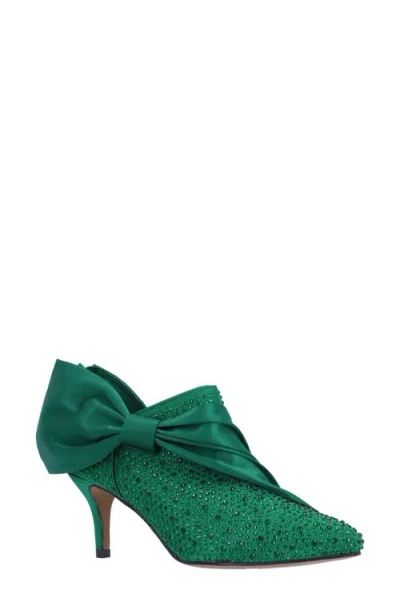 Shop J. Reneé Elettra Pointed Toe Bootie In Emerald