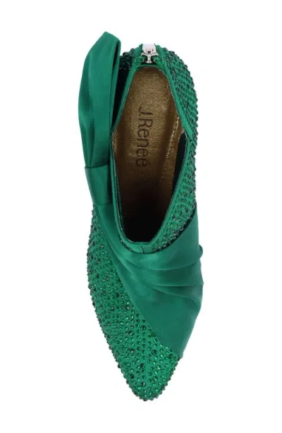 J. Reneé Elettra Pointed Toe Bootie In Emerald