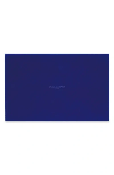 Dolce & Gabbana Dolce&gabbana Carretto Rectangular Wood Tray In Navy