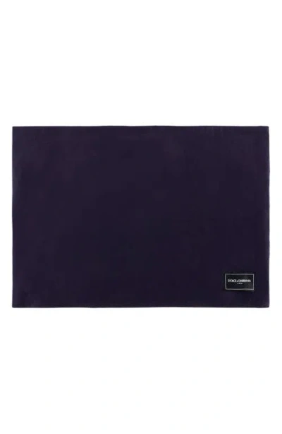 Dolce & Gabbana Dolce&gabbana Blu Meditteraneo Linen Placemat & Napkin Set In Medium Blue