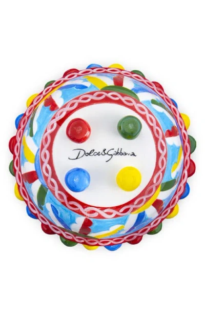 Dolce & Gabbana Dolce&gabbana Carretto Small Bowl In Medium Red