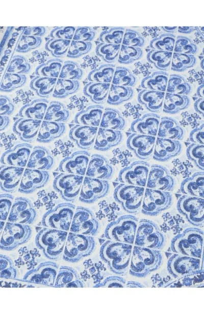 Dolce & Gabbana Dolce&gabbana Blu Meditteraneo Cashmere Throw Blanket In Navy