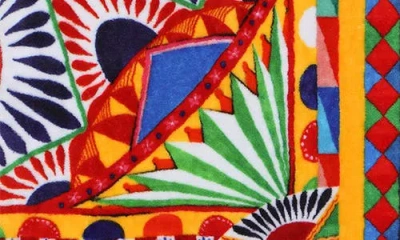 Dolce & Gabbana Dolce&gabbana Carretto Beach Towel In Misce/ Carr