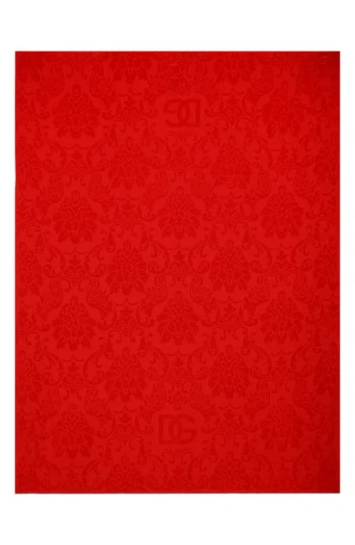 Dolce & Gabbana Telo Mare 150x195 Cm In Red