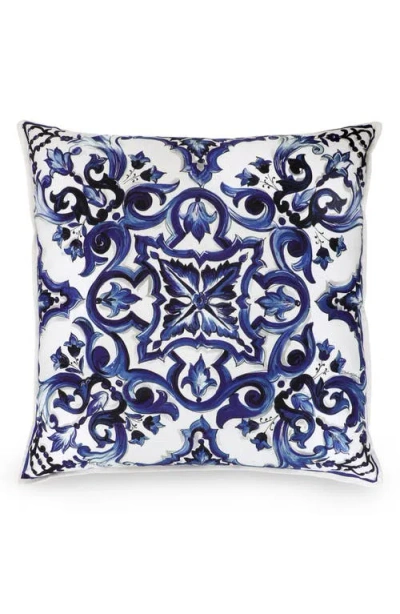 Dolce & Gabbana Dolce&gabbana Blu Meditteraneo Accent Pillow In Medium Blu