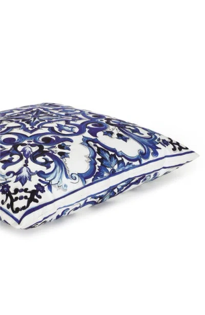Dolce & Gabbana Dolce&gabbana Blu Meditteraneo Accent Pillow In Medium Blu
