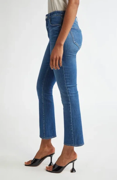 L'agence Kendra Cropped Distressed High-rise Flared Jeans In Stockton
