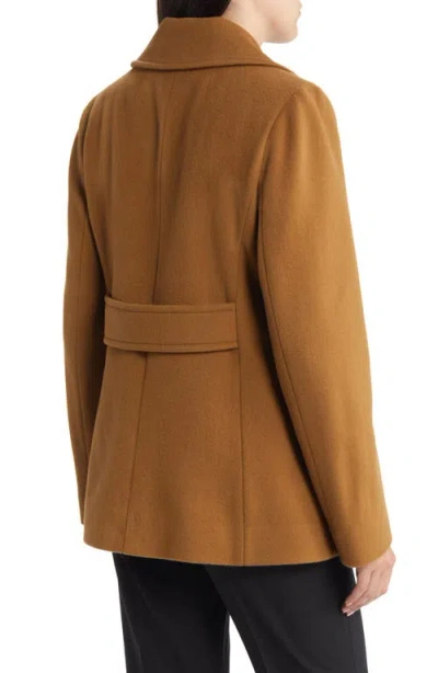 Fleurette Ali Wool Peacoat In Brown