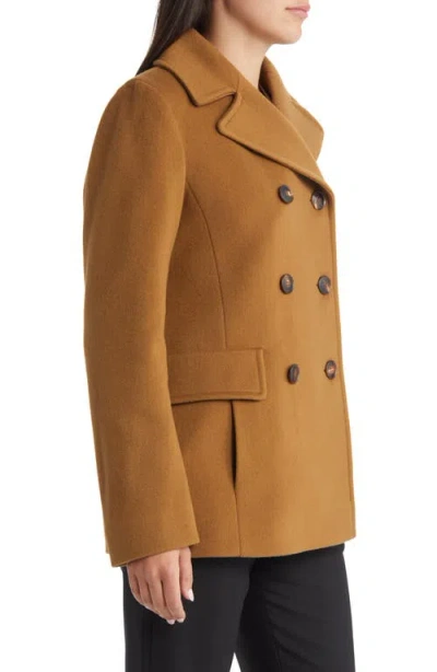Fleurette Ali Wool Peacoat In Brown