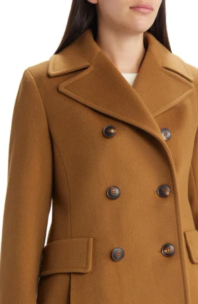 Fleurette Ali Wool Peacoat In Brown