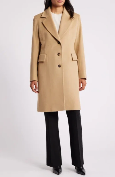 Shop Fleurette Charlie Wool Coat In Camel