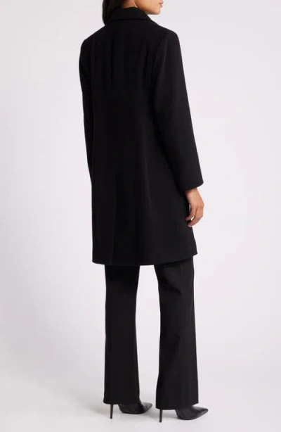 Fleurette Wool Coat In Black