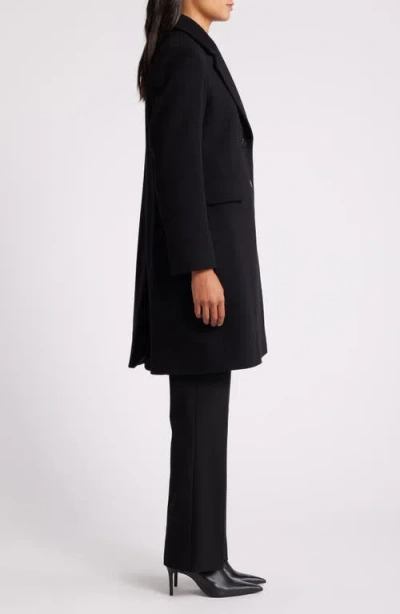 Fleurette Wool Coat In Black