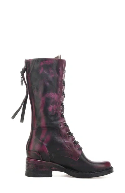 As98 A.s.98 Steward Boot In Distressed Fuchsia