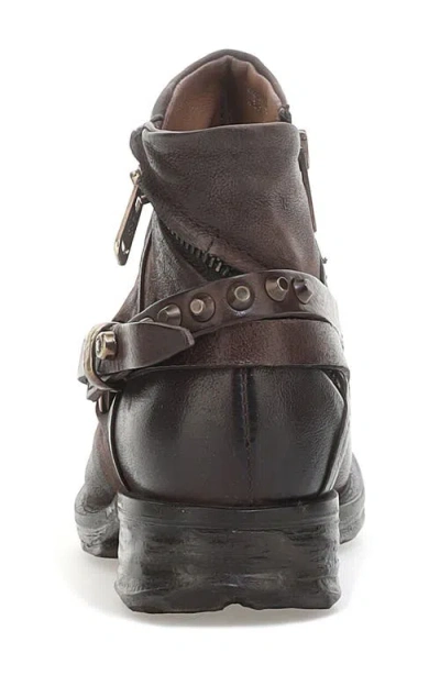 As98 A.s.98 Steve Studded Bootie In Chocolate