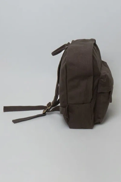 Terra Thread Organic Cotton Mini Backpack In Chestnut Brown