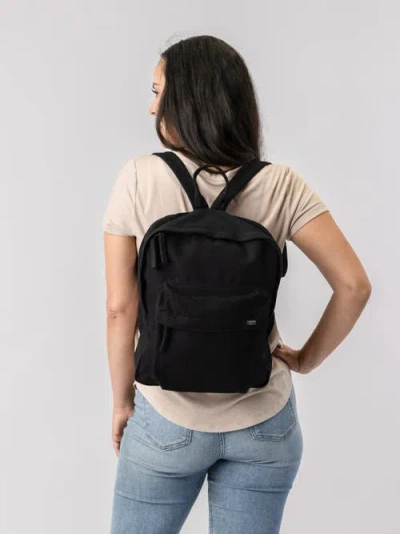 Terra Thread Organic Cotton Mini Backpack In Ivory Black