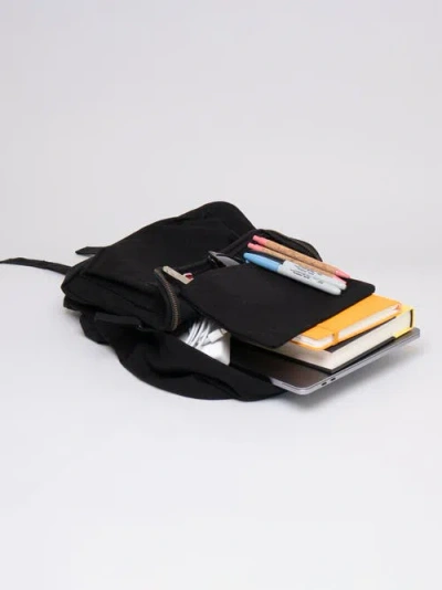 Terra Thread Organic Cotton Mini Backpack In Ivory Black
